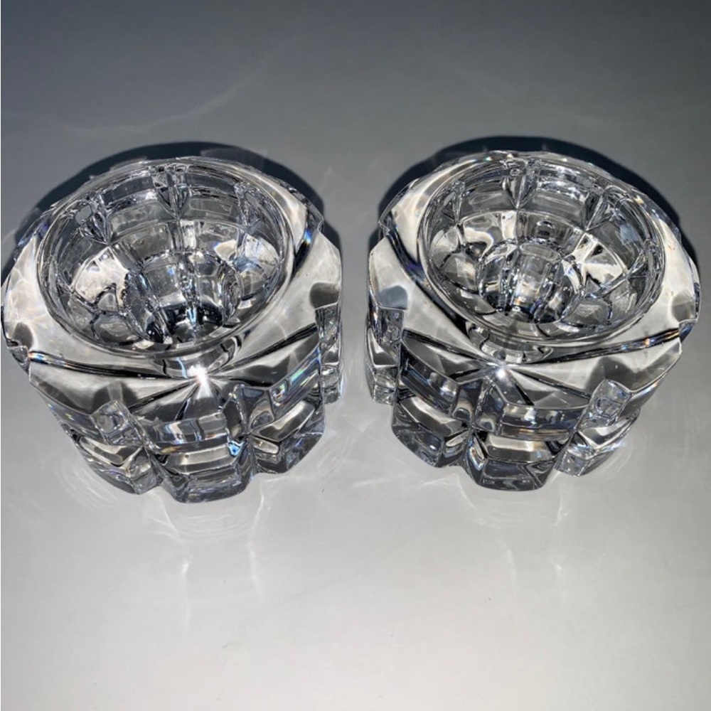 Mikasa Crystal Candle Holder - Set of 2